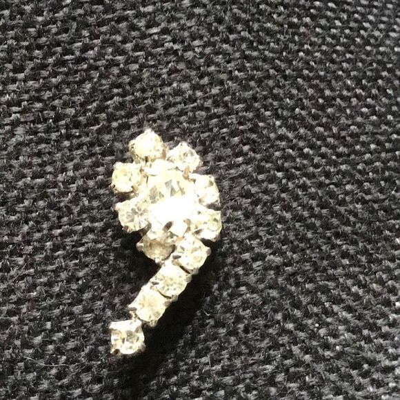 Earrings, Vintage Rhinestone Earrings, Post, Good Condition, Fancy, Sparkle, Bli - Picture 3 of 6